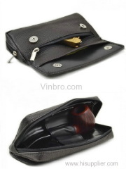 VinBRO Tobacco Pipe Leather Case Pipes Pouch