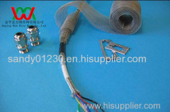 Knitted wire mesh for cable screen