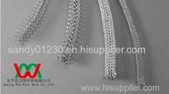 knitted metal wire mesh tube for electromagnetic shielding field