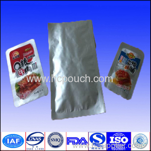 aluminum foil retort pouch for food