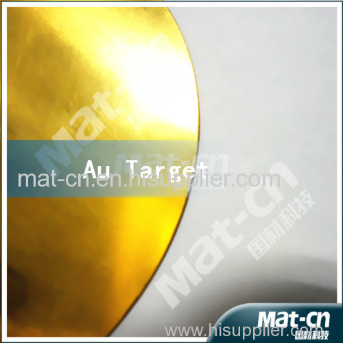 DC sputtering Au target 99.99% -Gold target- -circle plate (MAT-CN )