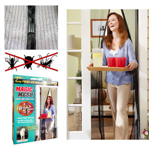 Magic Mesh Magnetic Screen Door/Hands Free Screen Door/Instant Screen Door