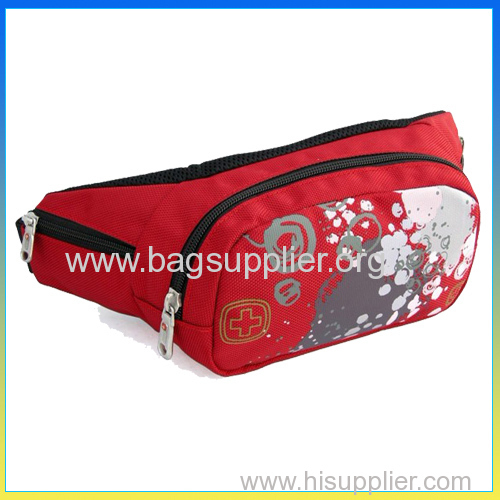 Hot sale polyester leisure running bag sports elastic waist bag
