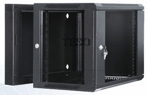 Double Section 9U Network Wall Mounted Cabinets Racks With ETSI Standard