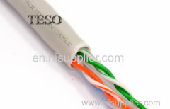 Twisted Cat6 Ethernet Lan Cable UTP For Gigabit Ethernet , Solid