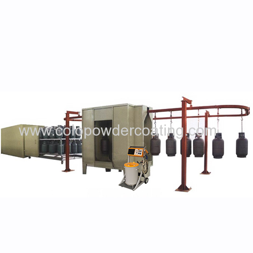 Gas Tank Powder Spray line