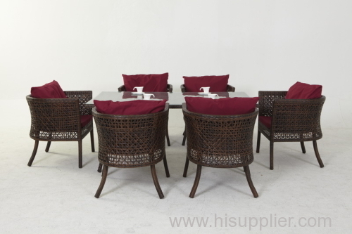 wicker Dining Room Set .