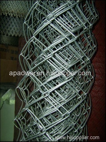 2014, China good galvanized chain link fence( diamond wire mesh)