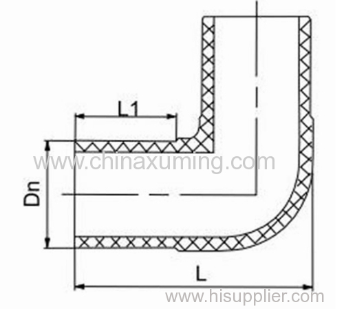 HDPE Butt Fusion Injection 90 Degree Elbow Fittings