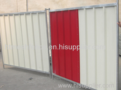 Running Construction Fencing Hoarding Panel Colour Steel Hoarding