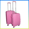 New style ABS lightweight pink suitcase custom luggage set