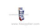 Unidirectional 4-Tiers Floor Display Stands , Promotional Display Stands