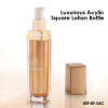 15ml 30ml gold square Acrylic lotion pump bottle