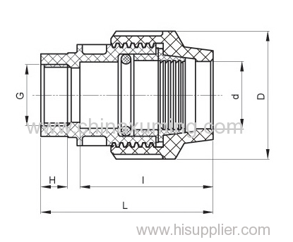 PP Female Threaded Coupling Pipe Fittings