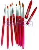 Metal Handle Kolinsky Sable Hair Acrylic Nail Gel Nail Brush 7PCS Set