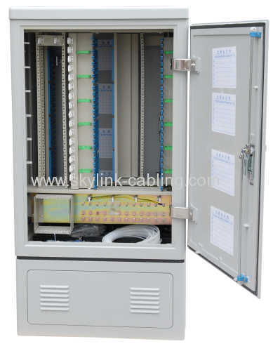 576 cores fiber optic cross cabinet