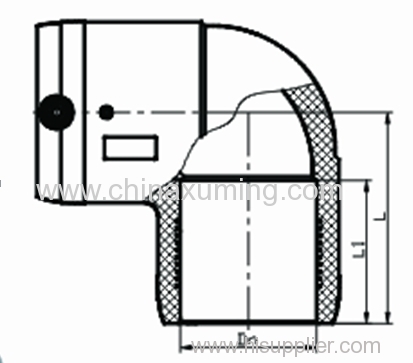 HDPE Electrio Fusion 90 Degree Elbow Fittings For Gas