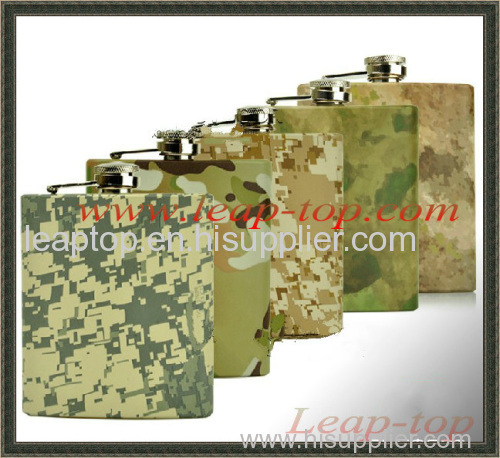 Camouflage hip flask Outdoor sports hip flask