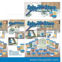Spin N Store 49pieces Food Storage Set