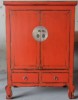 Antique reproduction red cabinet