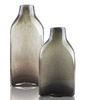 Light Gray Decorative Glass Vase for Hotel / Home decoration