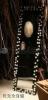 Plywood Art Deco Mirrors , Black Frame with Shell 158 * 49 * 3.5 cm