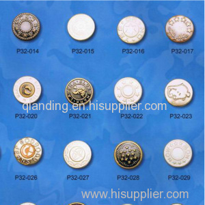 The jean button From 12mm to 30mm