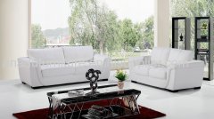 HOT SALE WHITE LEATHER SOFA AL370-C