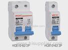 High Voltage Automatic blue Micro circuit breaker , Single Pole electric DIN rail MCB for house