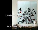 Transparent Decorative Glass Wall Panels With 13mm For Commercial , 3600mm*2400mm
