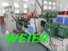 Plastic Parallel Double Screw Extruder Machine / Equipment For WPC Granulating