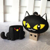 Hot sale cartoon toys PVC cat flash drive with CE