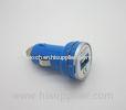 Universal Phone USB Car Adaptor Mini USB Car Charger Blue