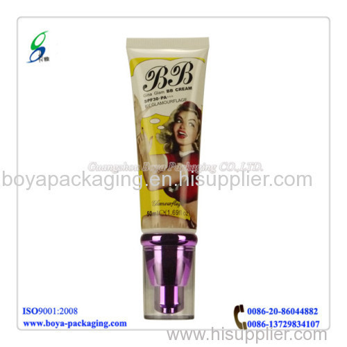 Cosmetic plastic Tube with pump