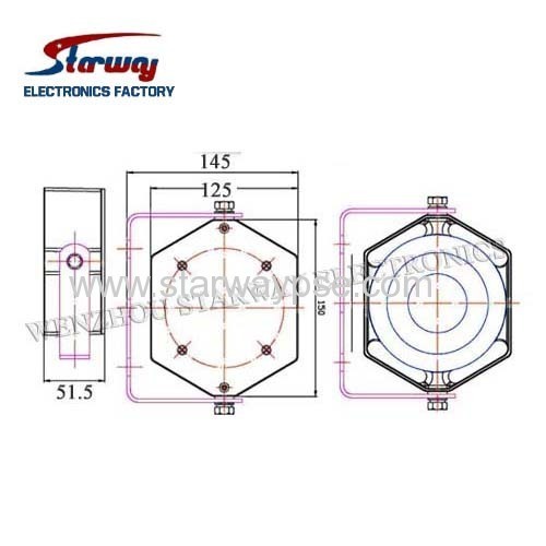 Starway Warning siren speaker