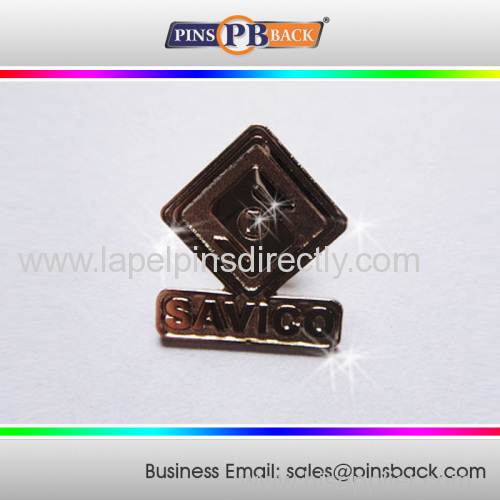 Custom die cast lapel pin/silver plated/1.25 inch/zinc alloy pin badge