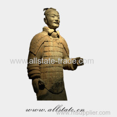 Delicate Chinese Bronze Terracotta Warriors Sculpture