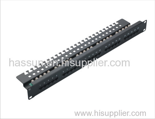 25 Port Voice Patch Panel uses in cabinet and box for cable