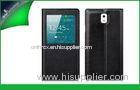 Samsung Galaxy Note 3 Battery Cover , PU Leather Phone Cases With Smart Preview