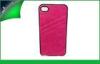 Customized Simple Protective TPU + PU Leather Iphone 5 Phone Case With Skin Sticker