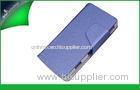Purple Genuine Leather Mobile Phone Case Cover , Sony Xperia U ST25i Case