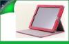 Unbreakable Pink Ipad 4 Protective Case , Ipad Leather Smart Cover With Keyboard