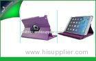 Lovely Purple Shockproof Ipad Protective Cases , Leather Magnetic Cover For Ipad 5