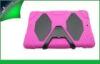 Cute Pink Hybrid Ipad Protective Cases , Dustproof Ipad Air Cover With Stand