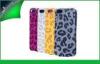 Luxury Leopard Flip Vertical Leather Cell Phone Cases For iPhone 5 / 5s