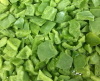 Frozen green pepper strips