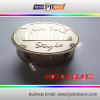 Custom Die struck metal plate badge/fashion custom logo metal plate badge/gold plated