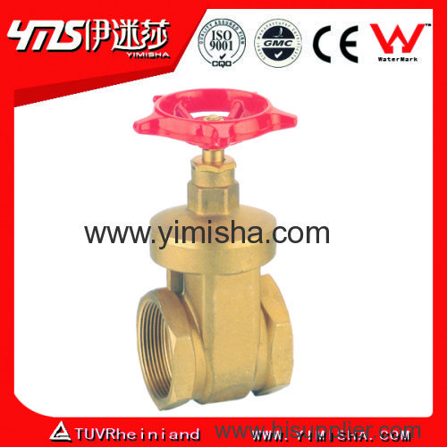 Horizontal Brass Red Color Handle Two General Formula Gate Valve