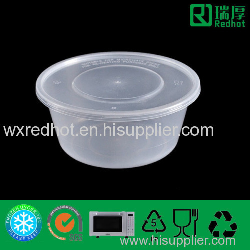 Plastic Fast Food Container with Lid (625ml)