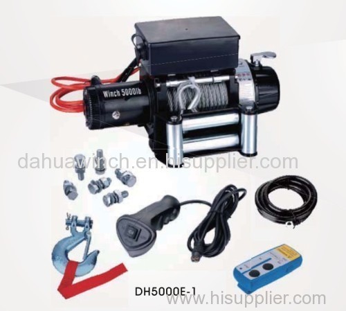 Off-Road Winch 5000lbs Rated line pull